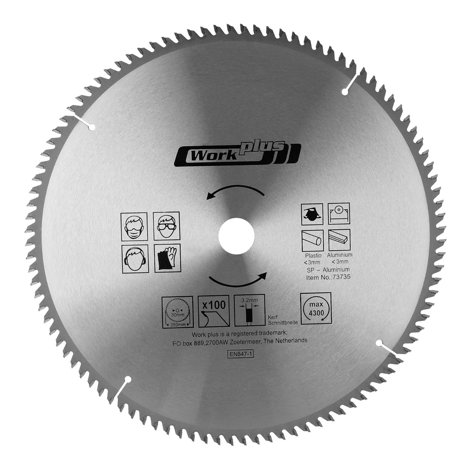 S&S-SHOP Ø210mm 72Zähne Kreissägeblatt für Aluminium und Kunststoff | Sägeblatt | Alu