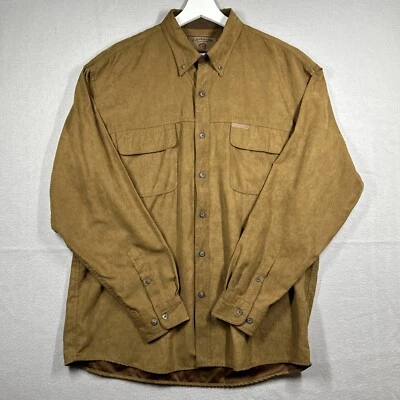 Clearwater Outfitters Men's Brown Long Sleeve Men’s Size L Button 100% Polyester - Image 1 of 4