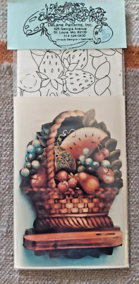 DELANE LANGE FRUIT SUMMER BASKET SHELF PAINTING PATTERN 1988 152 - Image 1 of 4