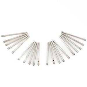 20Pcs 2.5mm-6mm Electroplated Diamond Coated Hole Saw Core Drill Bits - Picture 1 of 27