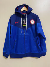 Nike Team USA Windrunner Woven Blue Hooded Jacket CK5813-455 Size M