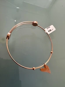 Ernstes Design Armreif Edelstahl A208 Rosé vergoldet mit Herz Armband - Bild 1 von 1