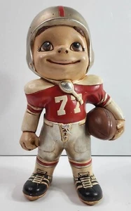 Vtg. Atlantic Mold Ceramic Football Player Statue/Bank - Picture 1 of 7