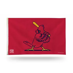 3x5 outdoor Flag - MLB Baseball - St Louis Cardinals at Bat Bird - Picture 1 of 1