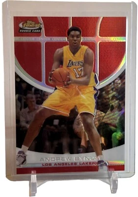 2005-06 Topps Finest Red Refractor Andrew Bynum Rookie RC Card No. 115 #022/169 - Image 1 of 3