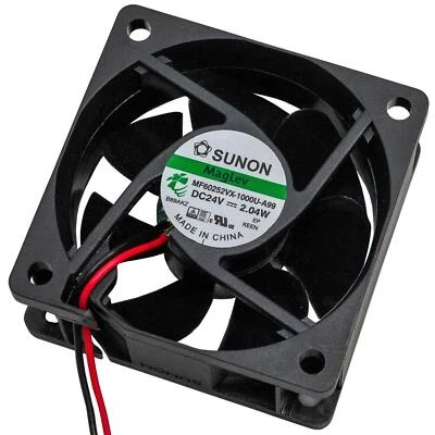 Fan 24V DC 1,92W 60x60x25mm 45,8m³/h 5200U/Min 45,8m³/h Sunon MF60252VX1000UA99 - Image 1 of 4
