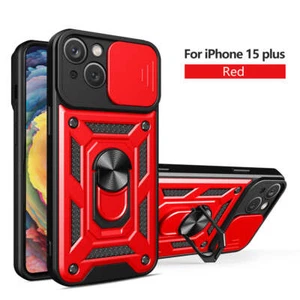 Reiko Kickstand Ring Holder with Slide Camera Cover TPU Magnetic Car Mount for A - Picture 1 of 4