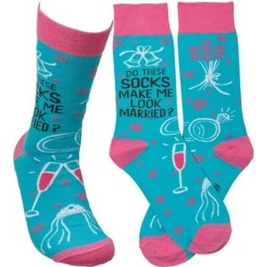 Calcetines de novia - "¿Estos calcetines me hacen lucir casada?" - Imagen 1 de 1