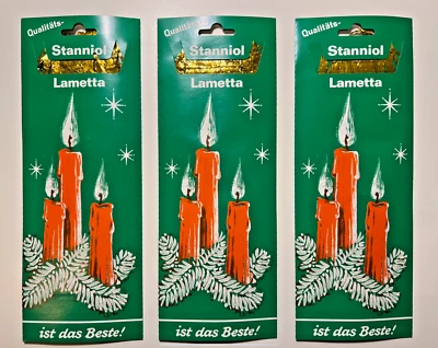 Original Stanniol Lametta Gold 3 Packungen (3 x 20g) - Bild 1 von 3