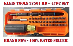 Legendary Klein Tools 47pc IMPACT-Rated Screw/Nut Driver Set & Case, P/N 32501HD - Picture 1 of 12