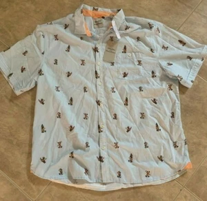 Camisa Con Botones Tommy Bahama Mickey Mouse de los Parques Disney Azul NUEVA con Etiqueta XL - Imagen 1 de 5