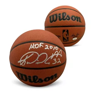 Karl Malone Autographed NBA Full Size Signed Basketball Hall of Fame HOF JSA COA - Picture 1 of 2