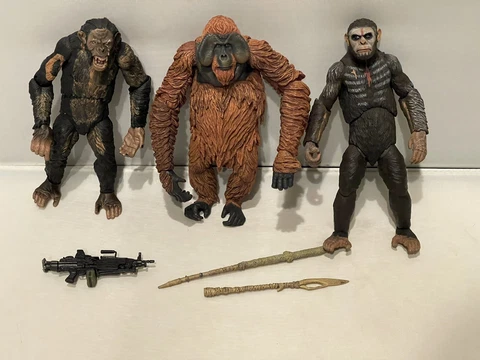 Neca Dawn Of The Planet Of The Apes Lot Figures Loose Not Complete Authentic Cover