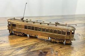 Vintage Brass HO Train Passenger Car Trolley Combine - Unmarked AS-IS - Picture 1 of 16