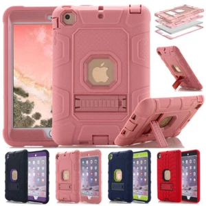 Tough Hybrid Shockproof Heavy Duty Stand Cover For iPad mini Case Mini 2 3 4 5th - Picture 1 of 19