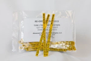 40 PC STRISCE di calibrazione temperatura 121-160 C / 250-320 F Indicatore  - Foto 1 di 1