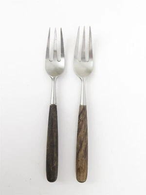 Norway Lauffer Palisandro MCM Acero Inoxidable y Mango Madera Juego de 2 Horquillas 7.25" Foto 1 de 4