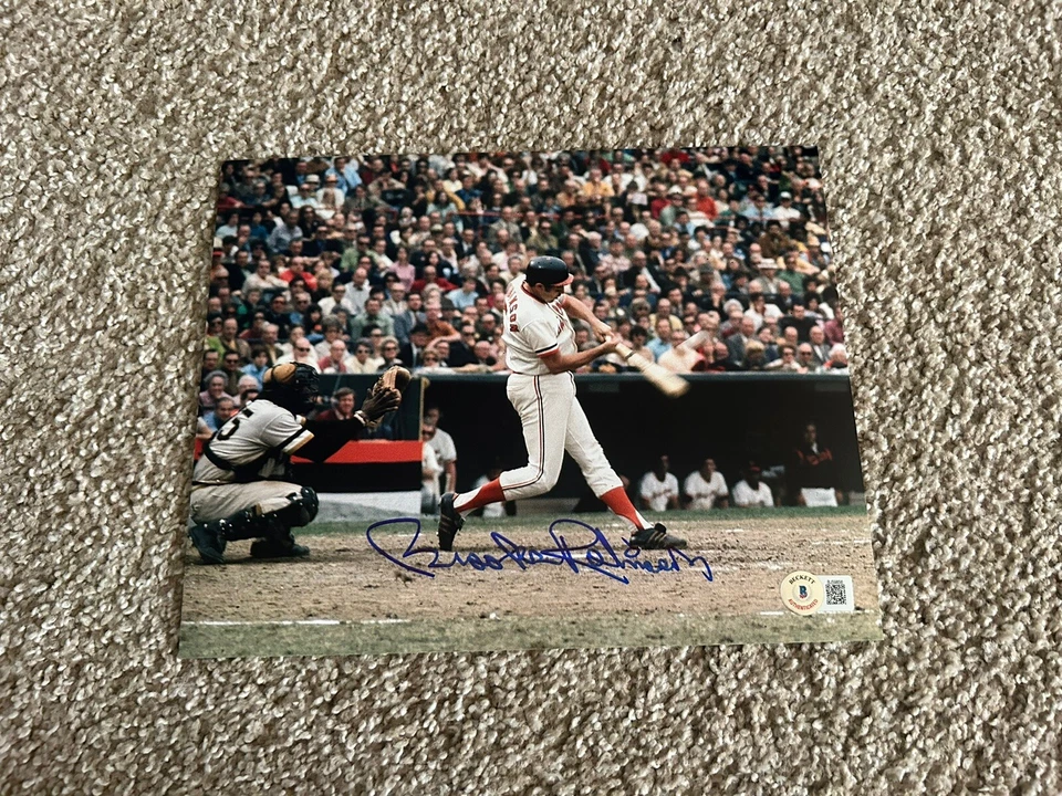 BROOKS ROBINSON Signed Autographed 8x10 Photo BALTIMORE ORIOLES BECKETT BAS B - Image 1 of 1