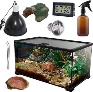 Reptile Tank Starter Kit - Suitable for Small Reptiles Such as Geckos, Snakes