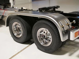 Aluminum Rear Fender Cover Tamiya 1/14 King Knight Grand Hauler Cascadia Trailer - Picture 1 of 3