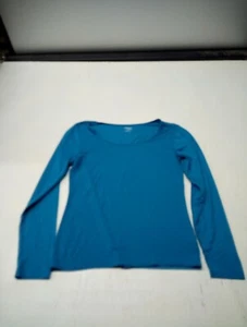 Danskin Now Women's Crew Neck Long Sleeve Pullover Shirt Blue Size Medium  - Picture 1 of 5