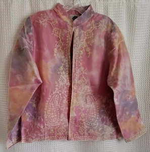 Storybook Knits Silk Rayon Open Jacket Top Women's L - Picture 1 of 5