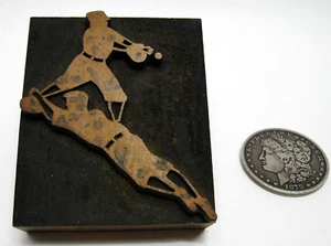 Vintage Letterpress wood type print block "You Make the Call" Great old piece! - Picture 1 of 5