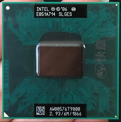 Intel Core 2 Duo T9800 SLGES 2.93 GHz 6MB 1066MHz Dual-Core Laptop Processor CPU - Image 1 of 3