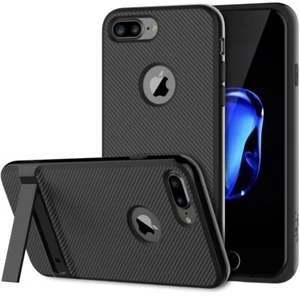 JETech Iphone 7 Plus Iphone 8 Plus Self Standing Case Black - Picture 1 of 6