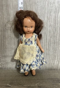 VTG Nancy Ann Composition Doll 5.5" Jointed Arms Frozen Legs - Picture 1 of 4