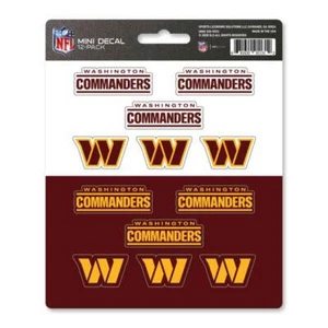 Washington Commanders - Set Of 12 Sticker Sheet - Picture 1 of 1