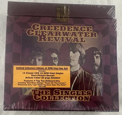 Sealed New Creedence Clearwater Revival The Singles Collection 15 x 7" Vinyl 45 - Image 1 of 4
