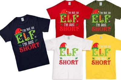 I'm Not An Elf I'm Just Short Funny Xmas Unisex Shirt, Family Christmas T Shirt