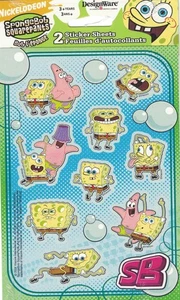 SPONGEBOB SQUAREPANTS 'Bubbles'  STICKERS/FAVORS  (2) Birthday Bundle Reward - Picture 1 of 1