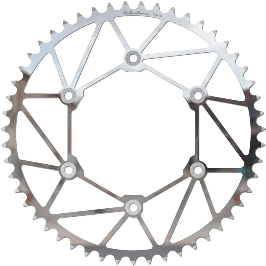 Dirt Tricks Rear Sprocket - Chrome, 51T KTM-51 - Image 1 of 1