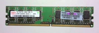 Hynix 1GB DDR2 RAM PC2-6400U 800MHz Desktop Memory – HP P/N 404574-888 - Image 1 of 2