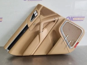 13 2013 PORSCHE CAYENNE GTS DOOR TRIM PANEL REAR LEFT DRIVER TAN  - Picture 1 of 12