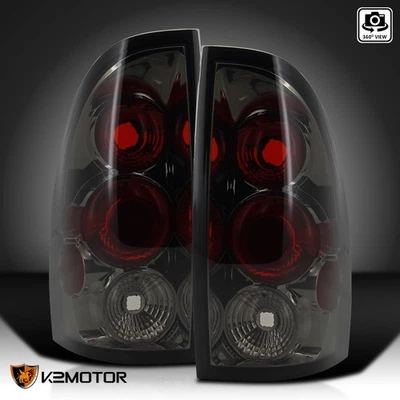 Smoke Fits 2005-2008 Toyota Tacoma Tail Lights Brake Lamps Left+Right Pair - Image 1 of 4