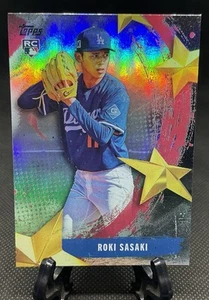 2025 Topps Stars of MLB #SMLB-53 Roki Sasaki RC - Los Angeles Dodgers - Picture 1 of 3
