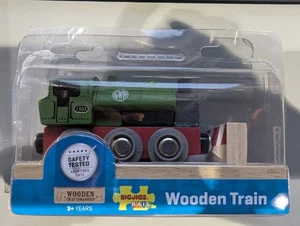 Big Jig Rails BJT494 HO grün, rot & grau Holz Lokomotive Motor #1303 - Bild 1 von 1