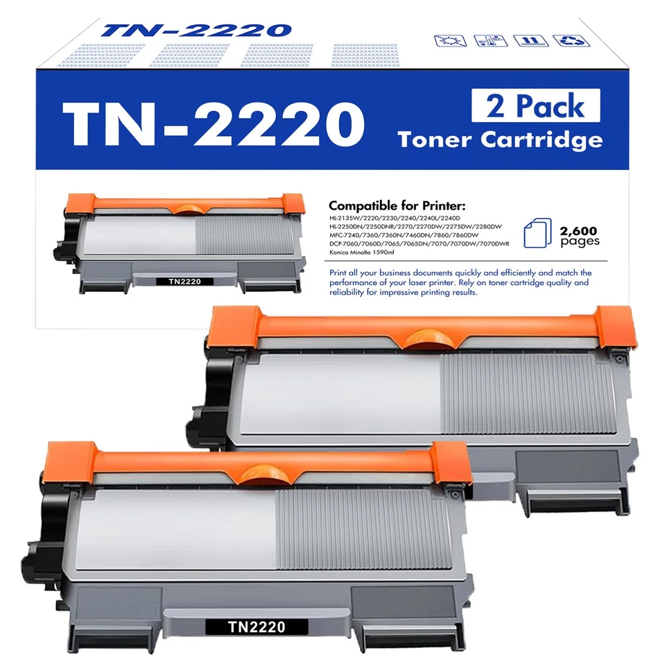 XXL Toner compatible with Brother TN-2220 DCP-7055 HL2130 MFC7360N Fax 2840 2940 - Bild 1 von 1