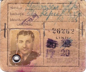 Romania, 1950's, Bucharest Tramway - Vintage Transport Pass, ITB - Picture 1 of 2