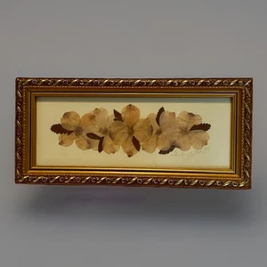 Creations By Shirley Griter Pressed Flowers Framed Signed  99 Ozarks  Vintage - Picture 1 of 8