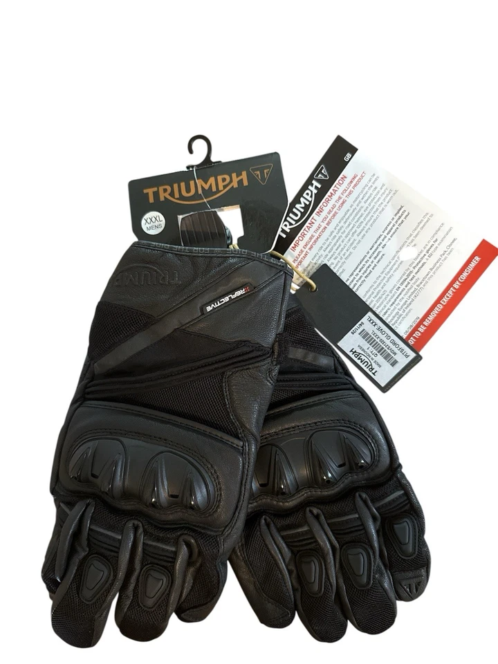 Triumph  Pitsford Motorcycle Gloves MGVS21320 XXXL Brand new With Tags - Image 1 of 4