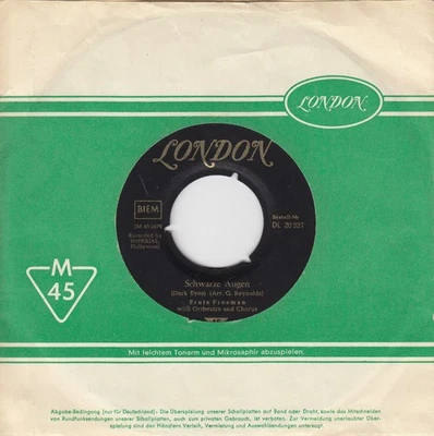 Ernie Freeman – Schwarze Augen (Dark Eyes) / Big River (Donauwellen-Rock)  1960 - Bild 1 von 2
