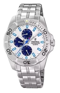 Orologio FESTINA Multifunzione F20445/1 Grey con cinturino in acciaio - Picture 1 of 1
