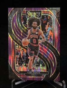 2024-25 Panini Select Premier Level Purple Flash #126 Coby White Chicago /249 - Picture 1 of 2