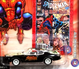 Johnny Lightning CHASE 69 1969 Pontiac GTO Spiderman WHITE LIGHTNING Marvel Car - Picture 1 of 4