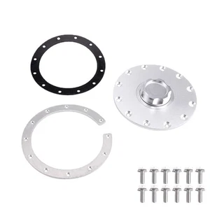 Fuel Cell Cap With Gasket Filler Flush Assy 12 Bolt Surge Tank Cap Silver 150mm - Picture 1 of 6