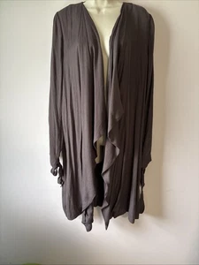 Moon River boho duster Open cardigan waterfall front bohemian Size large - Picture 1 of 8